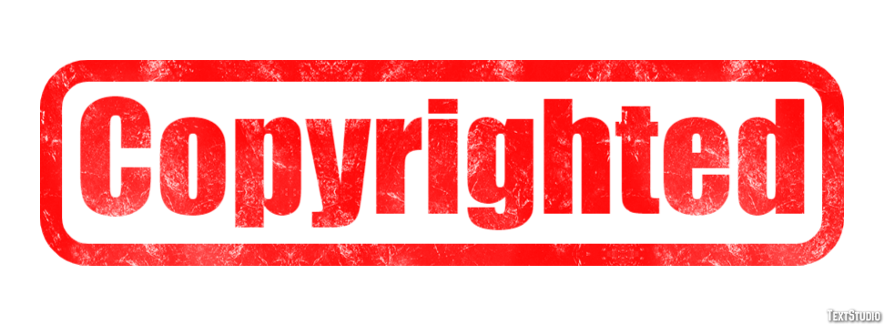 Copyrighted Text Effect
