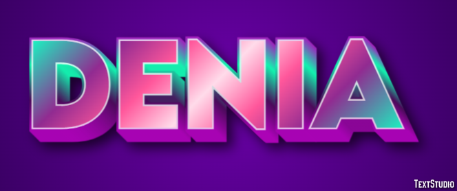 Denia Efekt tekstowy