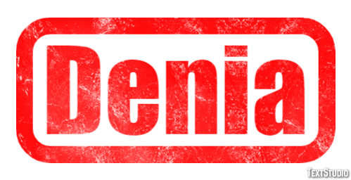 Denia Efekt tekstowy