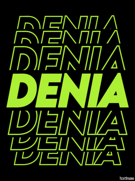 Denia Efekt tekstowy