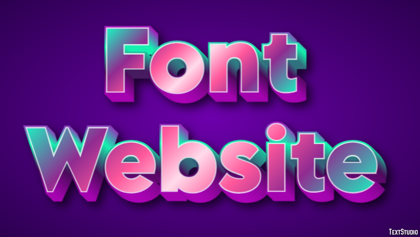 Font Website Text Effect
