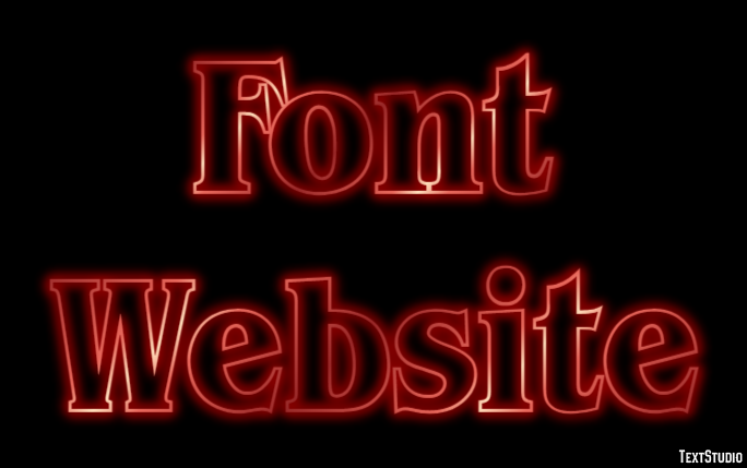 Font Website Text Effect