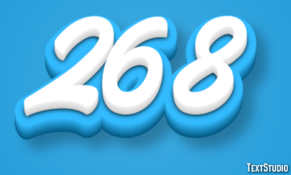 268 Efeito de texto