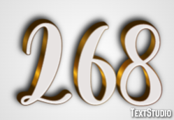 268 Efecto de Texto