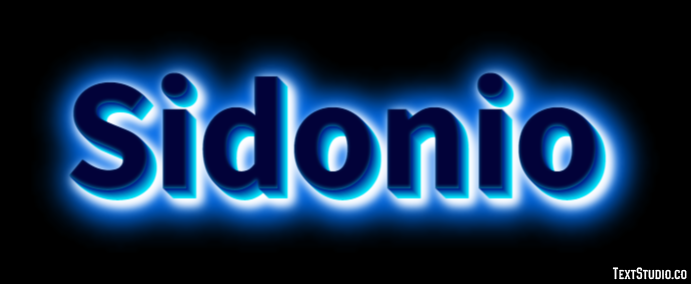 Sidonio Effetto testo
