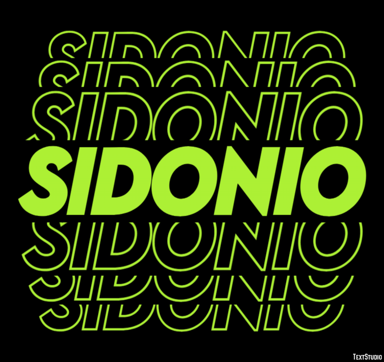 Sidonio Texteffekt