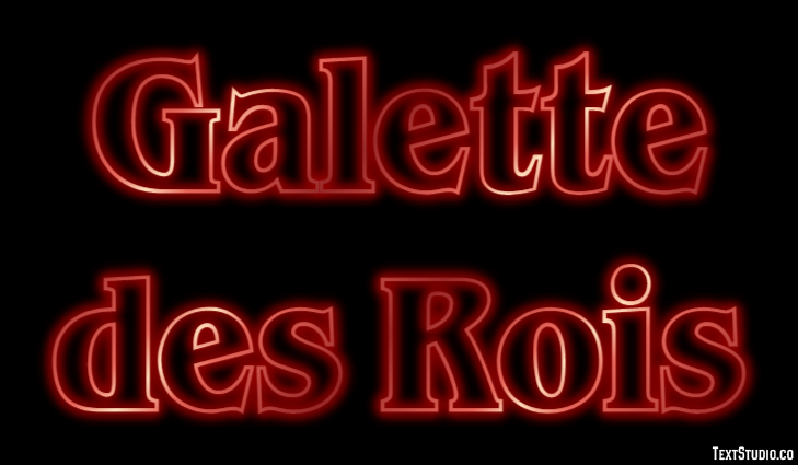 Galette des Rois Effet de Texte