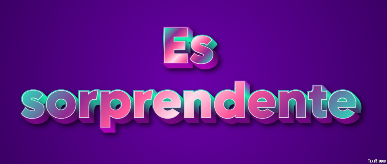 Es sorprendente Efecto de texto