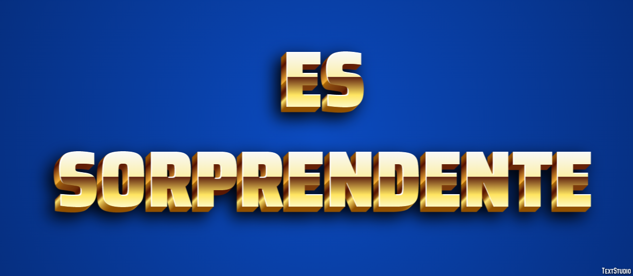 Es sorprendente Efecto de Texto