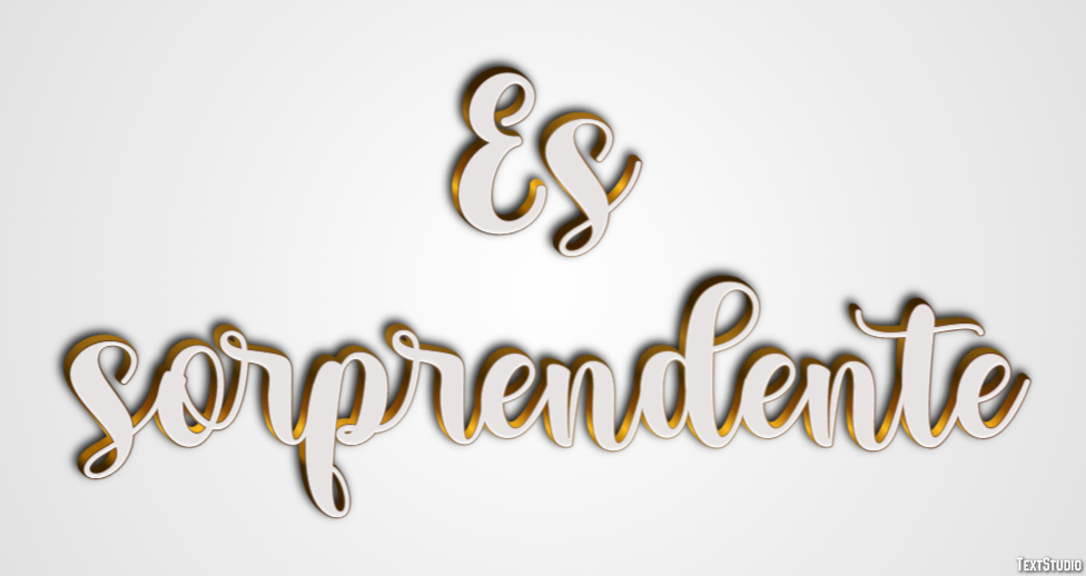 Es sorprendente Efecto de Texto