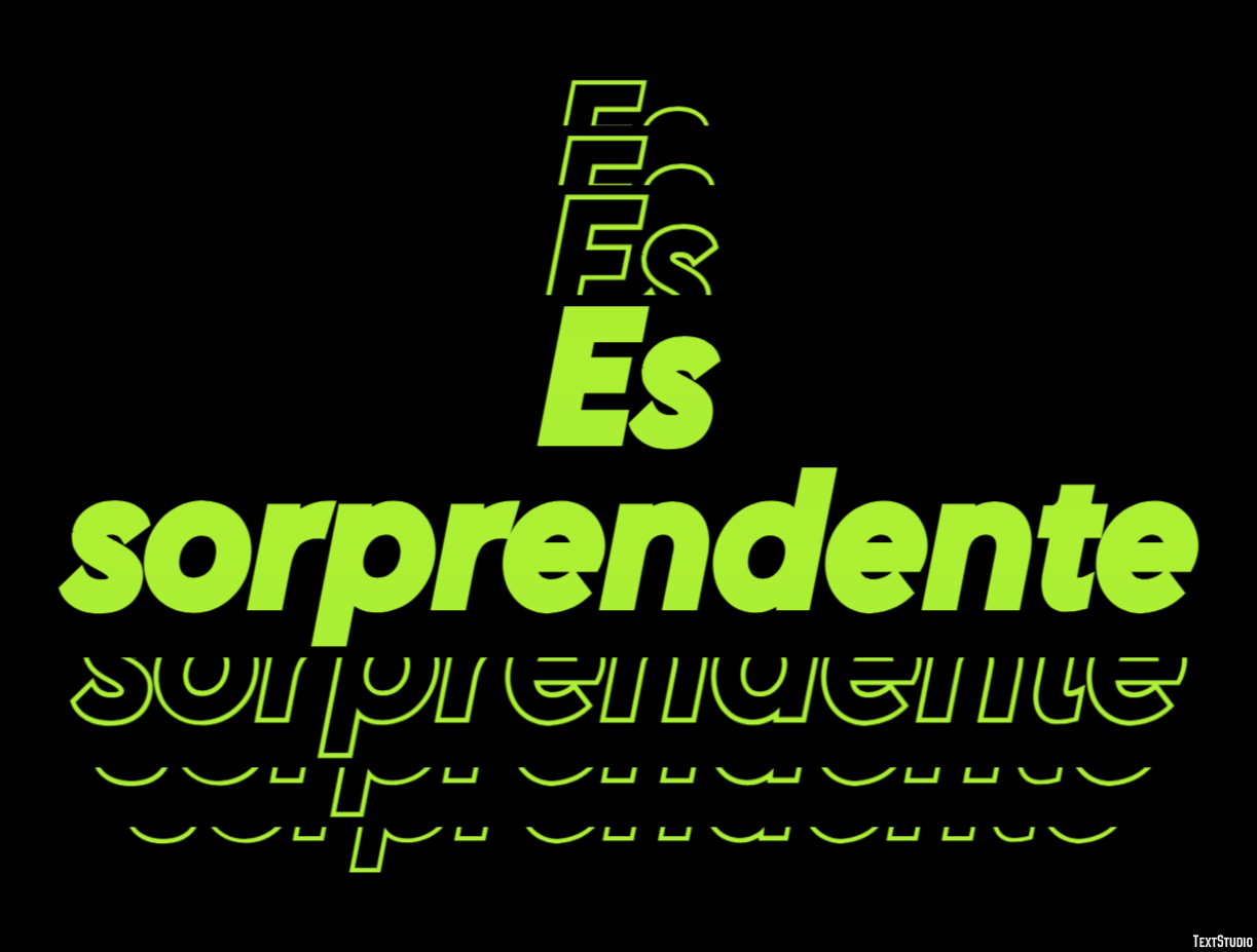 Es sorprendente Efecto de texto