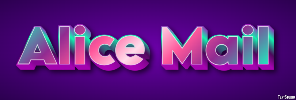 Alice Mail Efecto de Texto