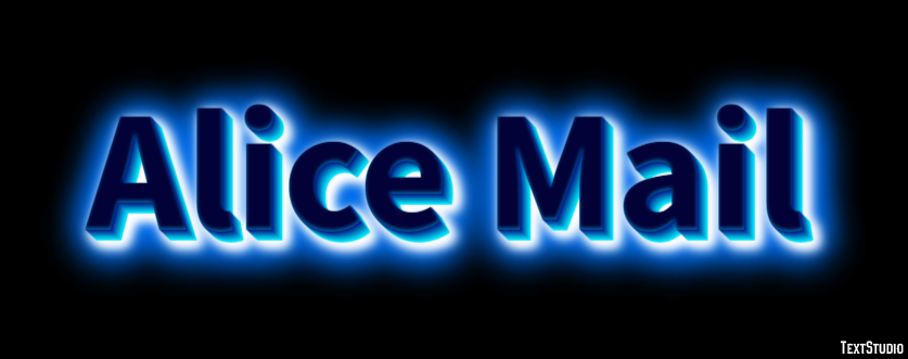 Alice Mail Effet de texte