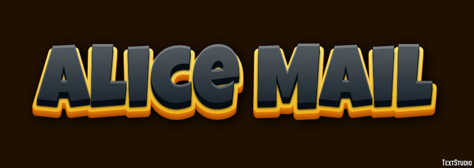Alice Mail Efecto de Texto