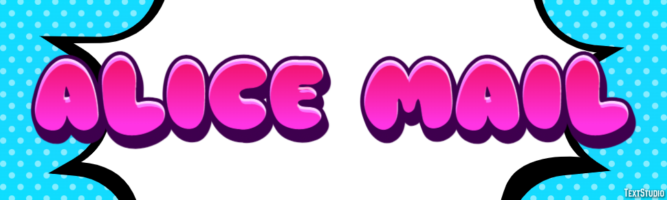 Alice Mail Efecto de Texto
