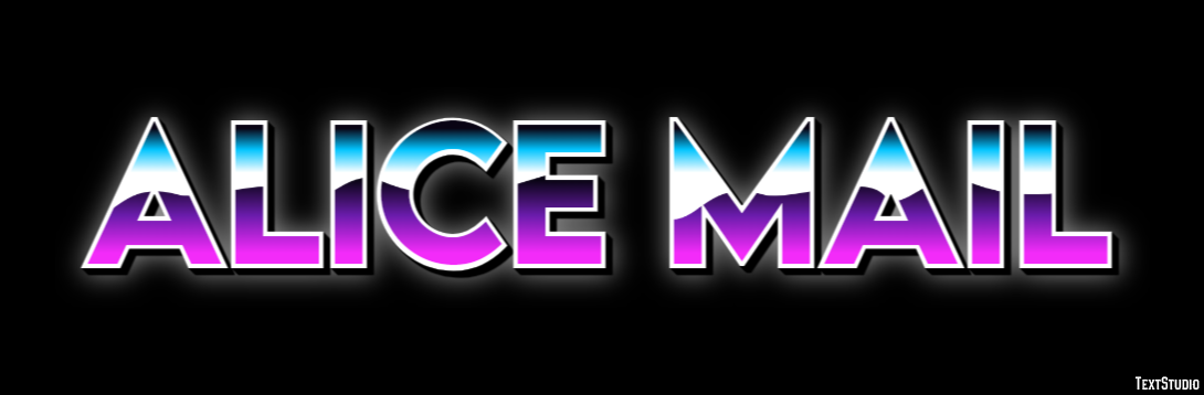 Alice Mail Effet de texte