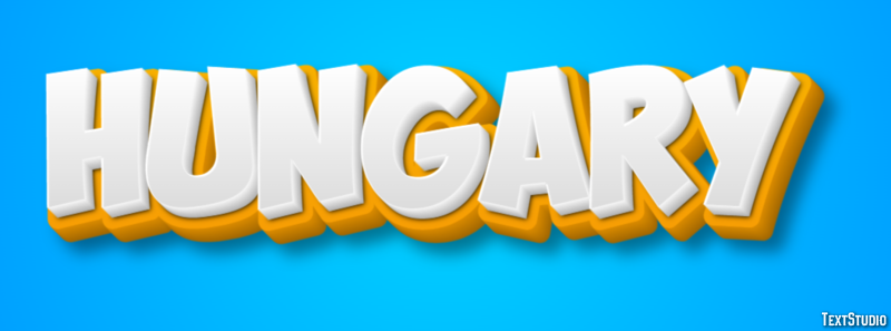 Hungary Text Effect