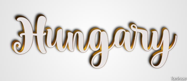 Hungary Text Effect