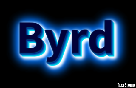Byrd Efeito de texto