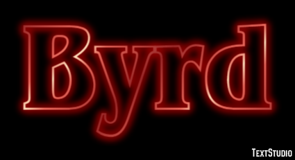 Byrd Efeito de texto