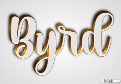 Byrd Efeito de texto