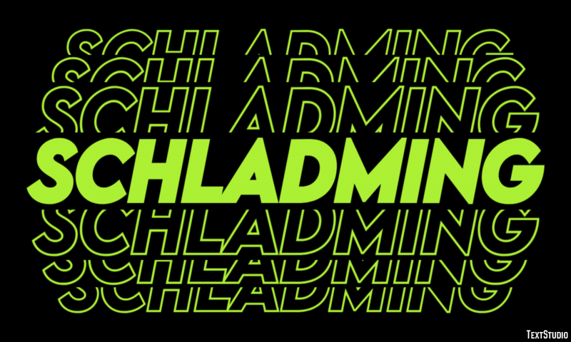 Schladming Efecto de Texto