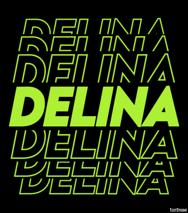 Delina Text Effect