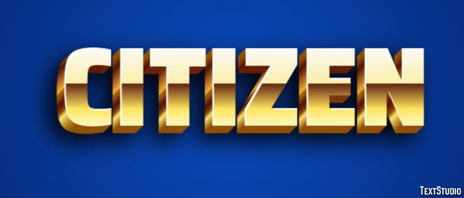 Citizen Text Effect