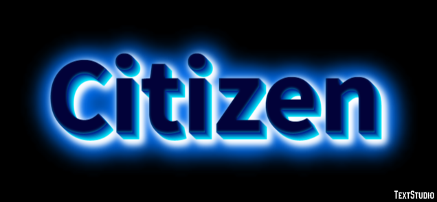 Citizen Texteffekt