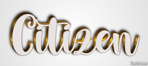 Citizen Text Effect