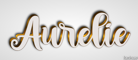 Aurelie Text effect