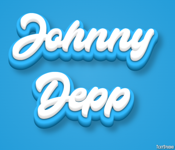 Johnny Depp Texteffekt