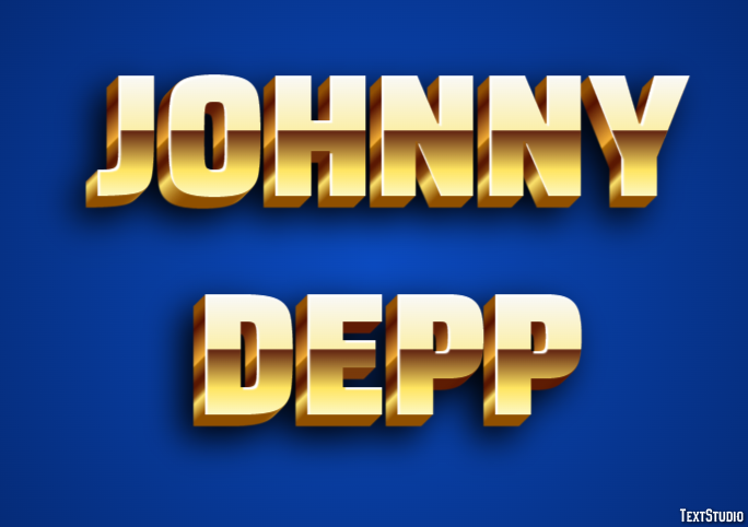 Johnny Depp Text Effect