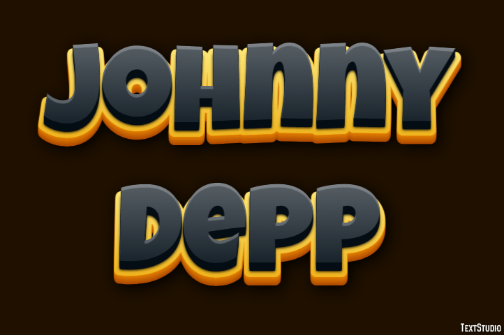 Johnny Depp Text Effect