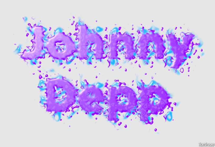 Johnny Depp Texteffekt