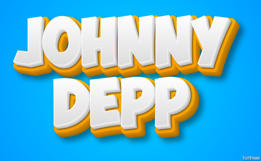 Johnny Depp Text Effect