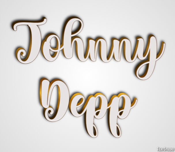 Johnny Depp Text Effect