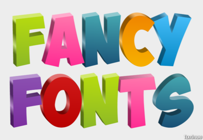 Fancy Fonts Text Effect