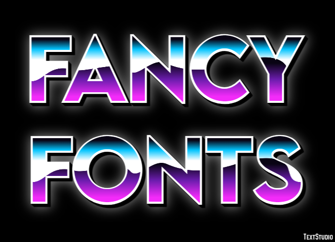 Fancy Fonts Text Effect