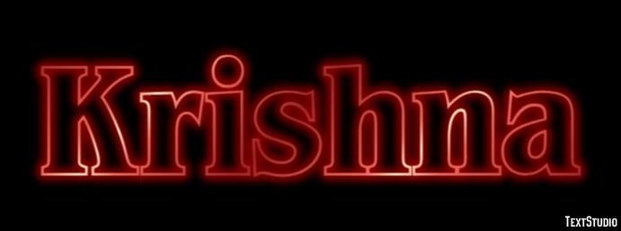 Krishna Text effect