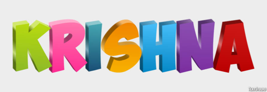 Krishna Text Effect