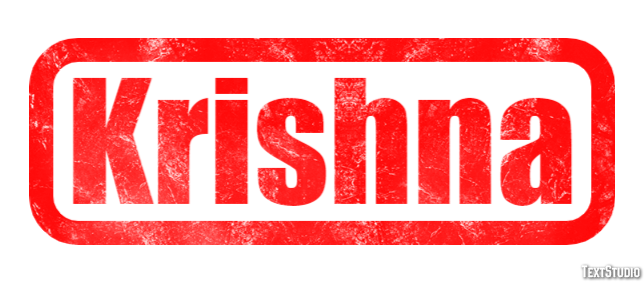Krishna Text effect
