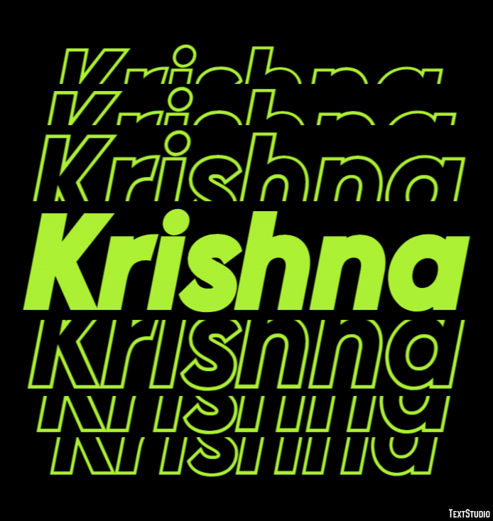 Krishna Text Effect