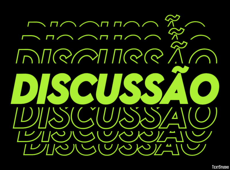 Discussão Efeito de texto