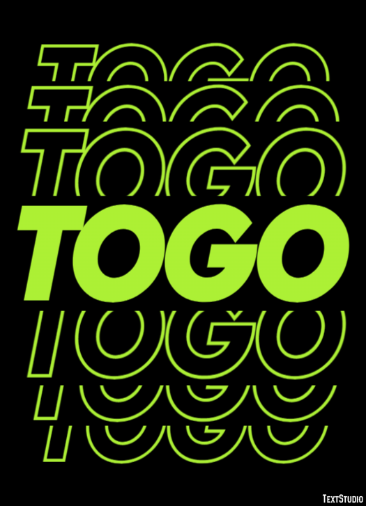 Togo Efecto de Texto