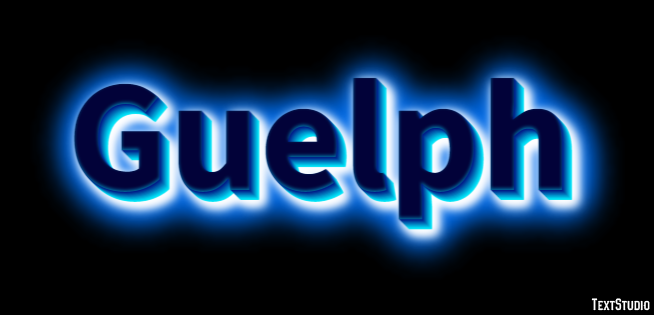 Guelph Эффект текста