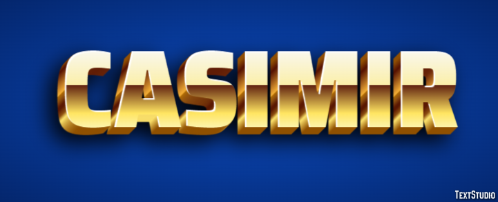 Casimir Text Effect