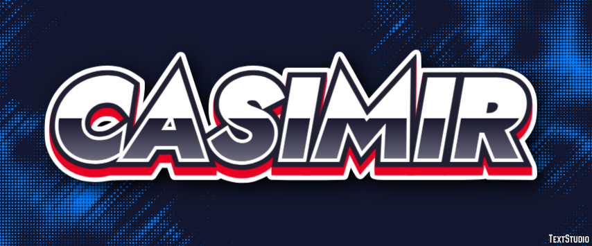 Casimir Text Effect