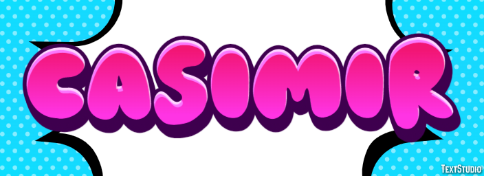 Casimir Text Effect