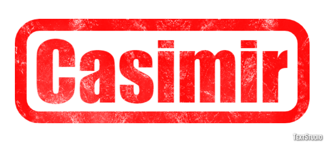 Casimir Text Effect